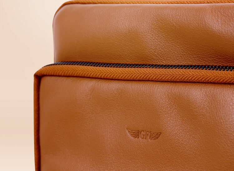 Berto Universal Ipad Bag Brown Front Pocket