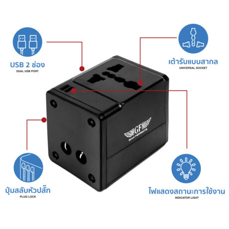 Essential Travel Adapter Plug Converter USB Charge Explain
