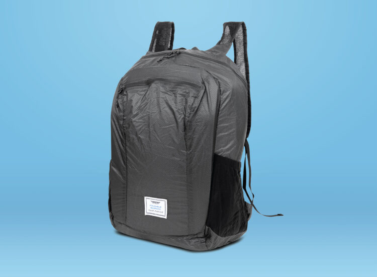 Essential Travel Packable Backpack Black scaled